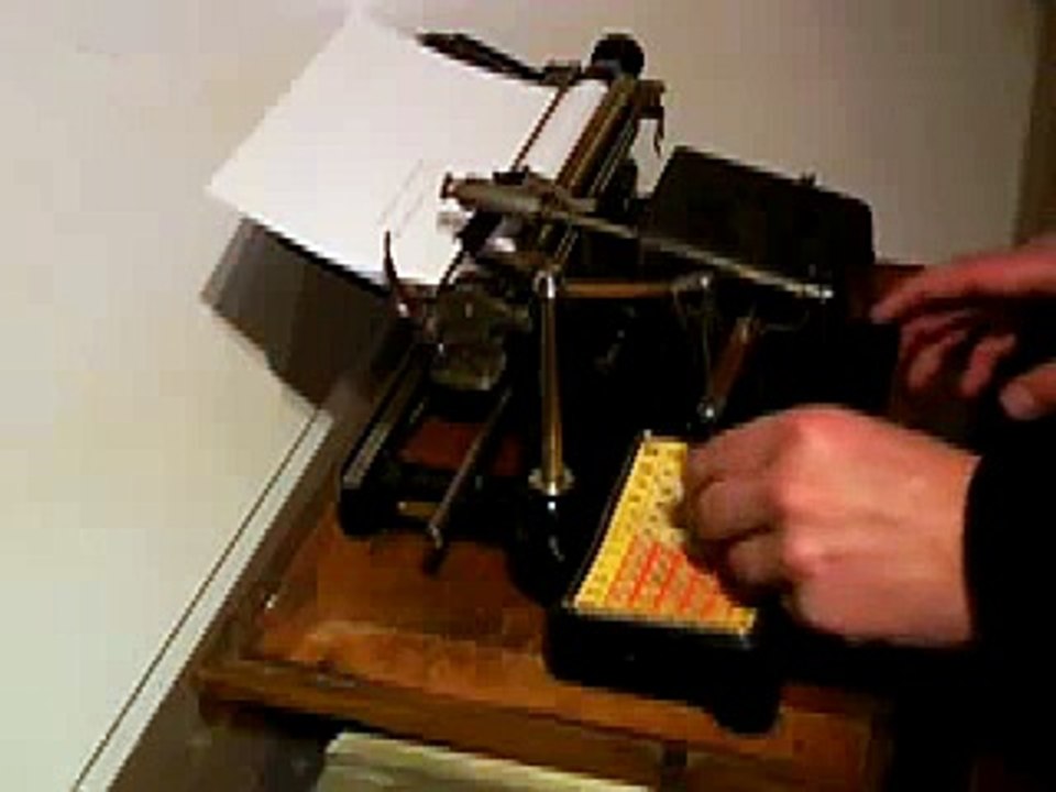 The Mignon Index Typewriter - 1905