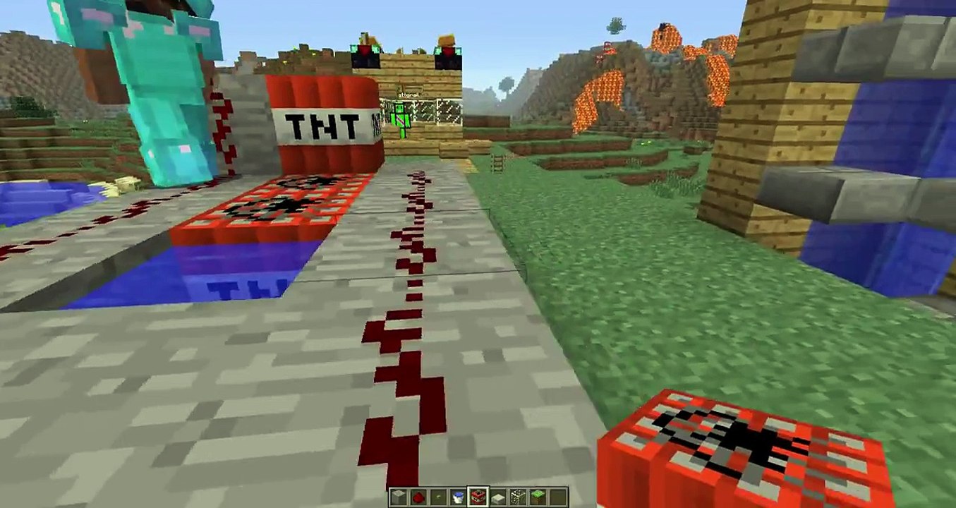 Minecraft: How to make a TNT canon (With WolfPackRaidz)