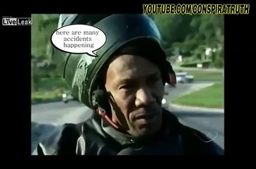 Motorcyclist crashes after giving an interview about crashes ! ENGlish Subtitles !!!