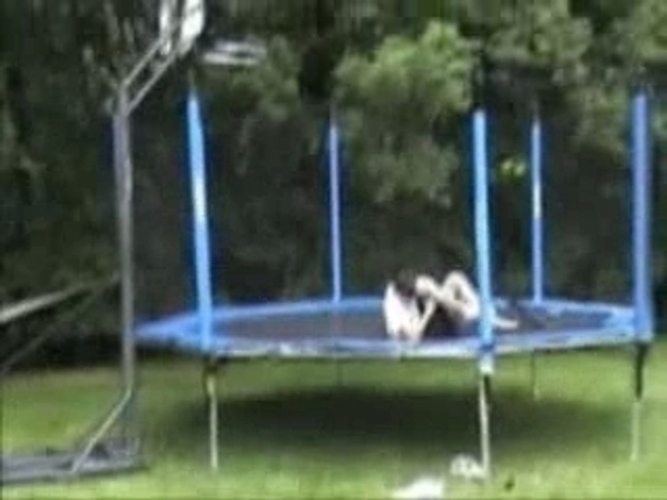 Trampoline crash