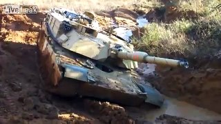 M1 Abrams stuck in mud