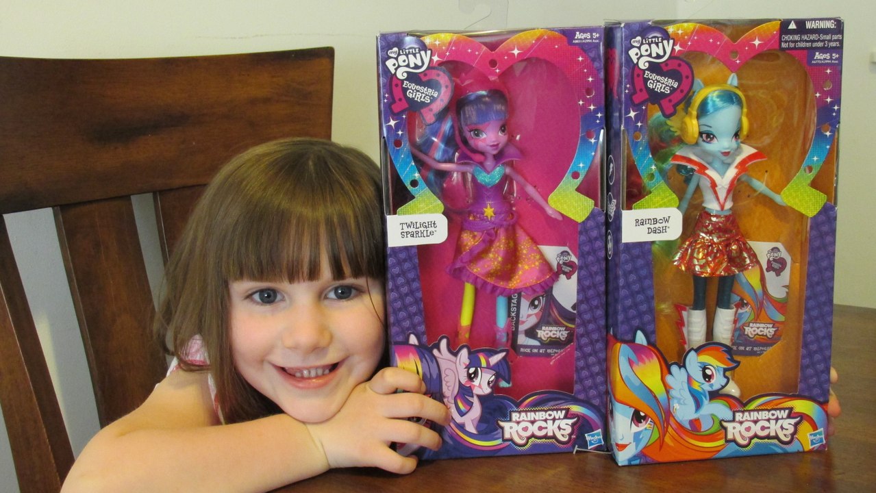 MLP Rainbow Rocks Equestria Girls Unboxing and Review - My Little Pony by Hasbro
