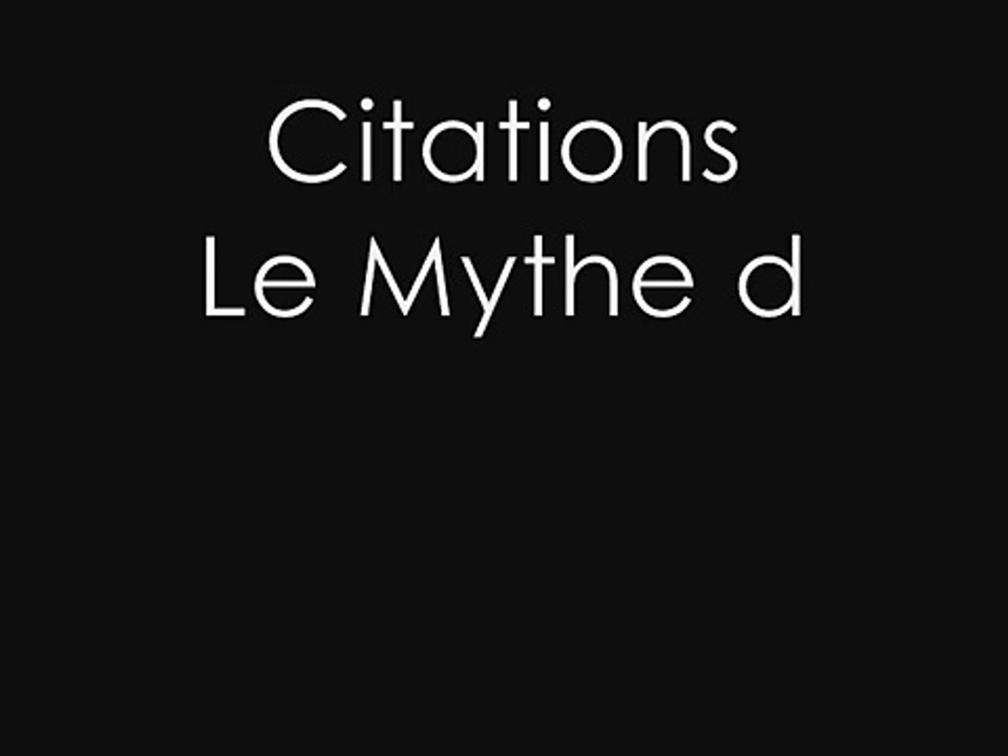 Citations Le Mythe De Sisyphe Albert Camus Video Dailymotion