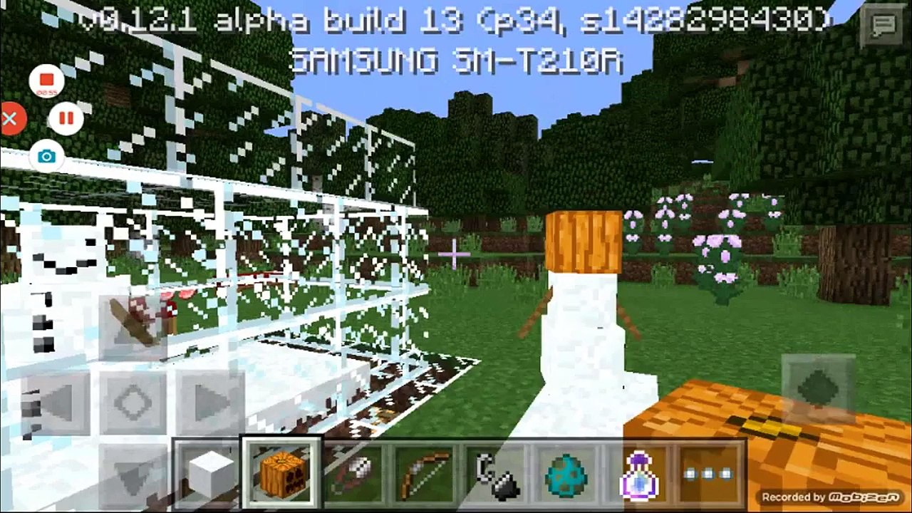 [12.1-b.13]Tutorial- How to make a snowman in MCPE