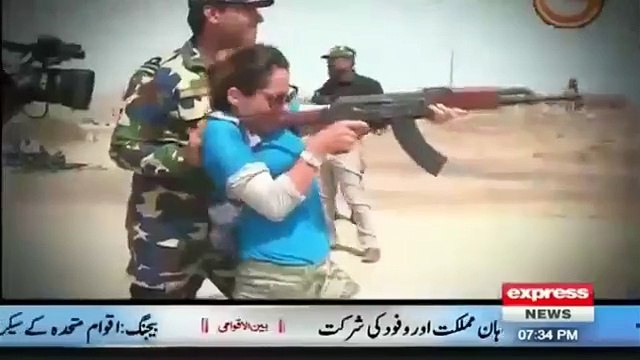 Gharida Farooqi _ Brave Gharida Farooqi a day with Pak Military