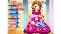 Disney Princess Sofia Movie presents Messy Sofia Episode for Kids Cleaning Games