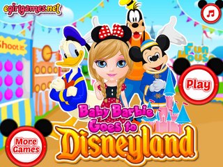 Baby Barbie Goes To Disneyland - Games for Girls to Play