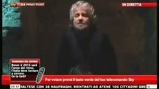 sky: Discorso di fine anno 2014 di Beppe Grillo