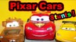 Pixar Cars Lightning McQueen with Mater and Jeff Gorvette Stunt Cars and Remote RC Control McQueen