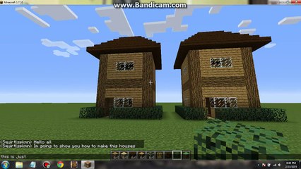 Minecraft How To Make a Small Wooden House 7x7