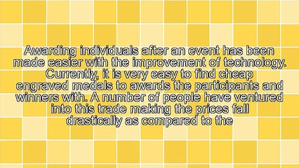 Tips For Getting Cheap Engraved Medals