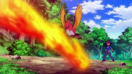 Pokemon XY Series Episode 85 Fight Fletchinder VS Charmeleon