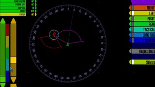 Space Cruiser Artemis Spaceship Bridge Simulator Test 1 Helmsman Screen