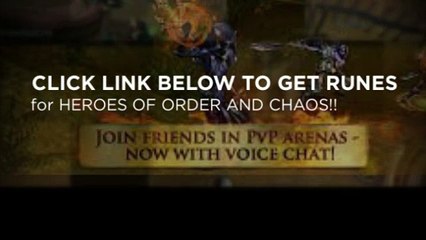 Heroes of Order and Chaos free Runes buy