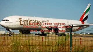 Emirates 777 300 ER Lisbon LPPT Departure, Pilot's greeting