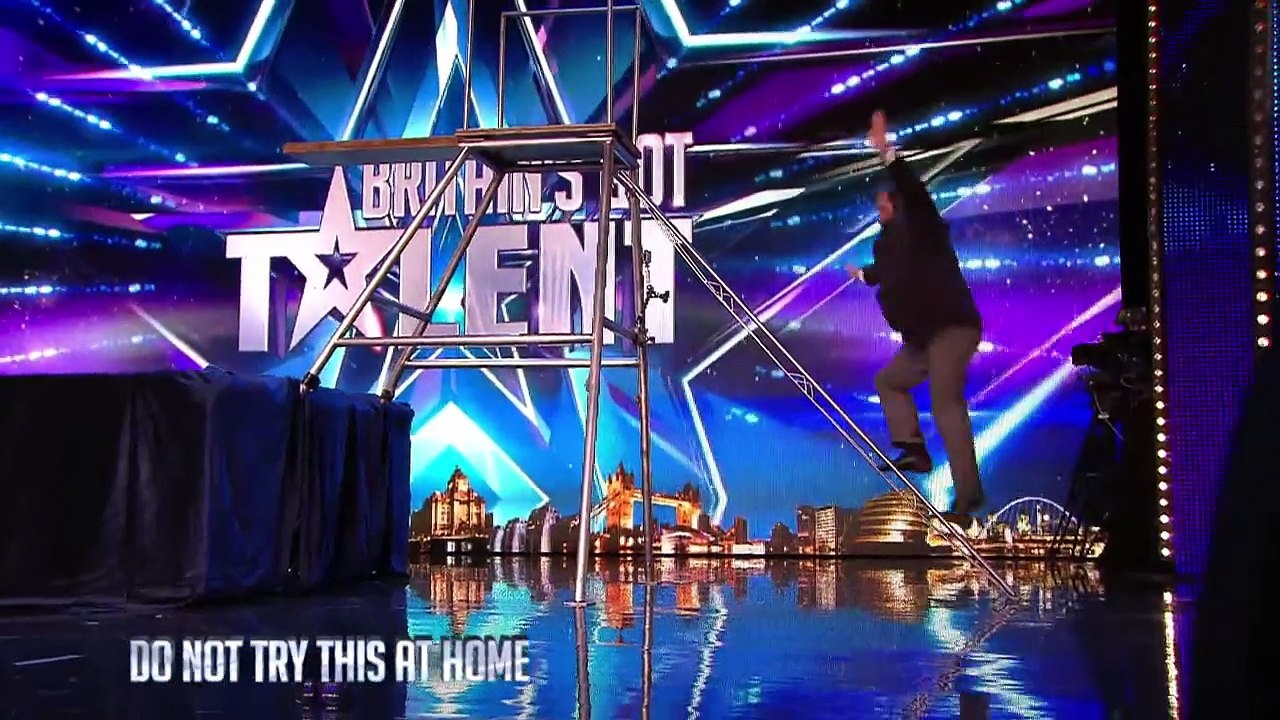 Vladimir Georgievsky performance - trampoline jumper Britain's Got Talent 2015
