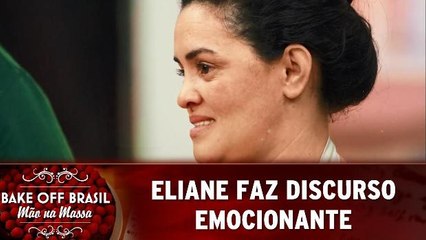 Eliane faz discurso emocionante