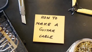 How to make your own guitar cable by VDC Trading