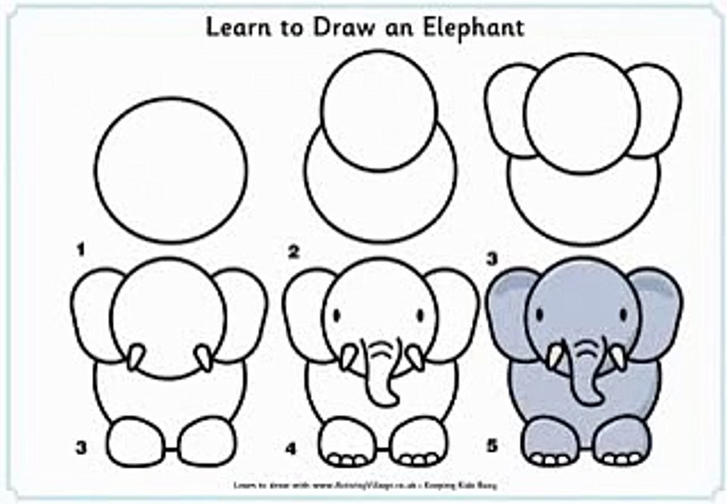 Learn how to draw an elephant