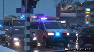 Spoedtransport 2X Ambulance 1X MMT 17-902 en 2X Politie met Spoed naar het Erasmus MC