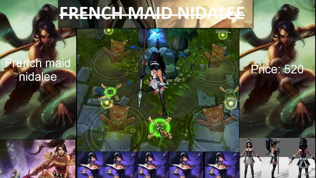 LoL dance slaves: French maid nidalee(human)