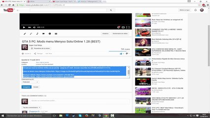 GTA 5 PC: Comment installe un Mods menu Online/Solo 1.28