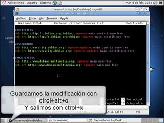 ▶ Repositorios Debian 6 Squeeze