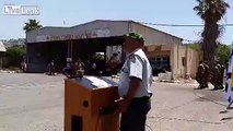 Apoplectic Israeli Sgt. Major conducting a parade rehearsal