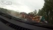 Brutal truck vs car crash in Latvia +AFTERMATH