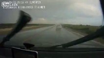 Driver loses control of his car and flips over multiple times