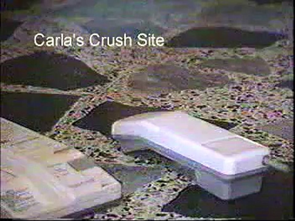 Carla crushing phone receiver