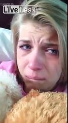 Drugged Up Girl Is Convinced She Doesn't Have A Bottom Lip