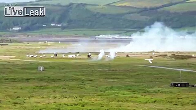 RAF HAWK T1 TRAINIG AIRCRAFT LOW FLY WALES/LIVERPOOL