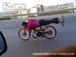 Crazy flying 50cc . (more than 140 km/h)