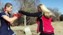 Boxing Girl vs Muay Thai Girl Martial Arts Fight Scene