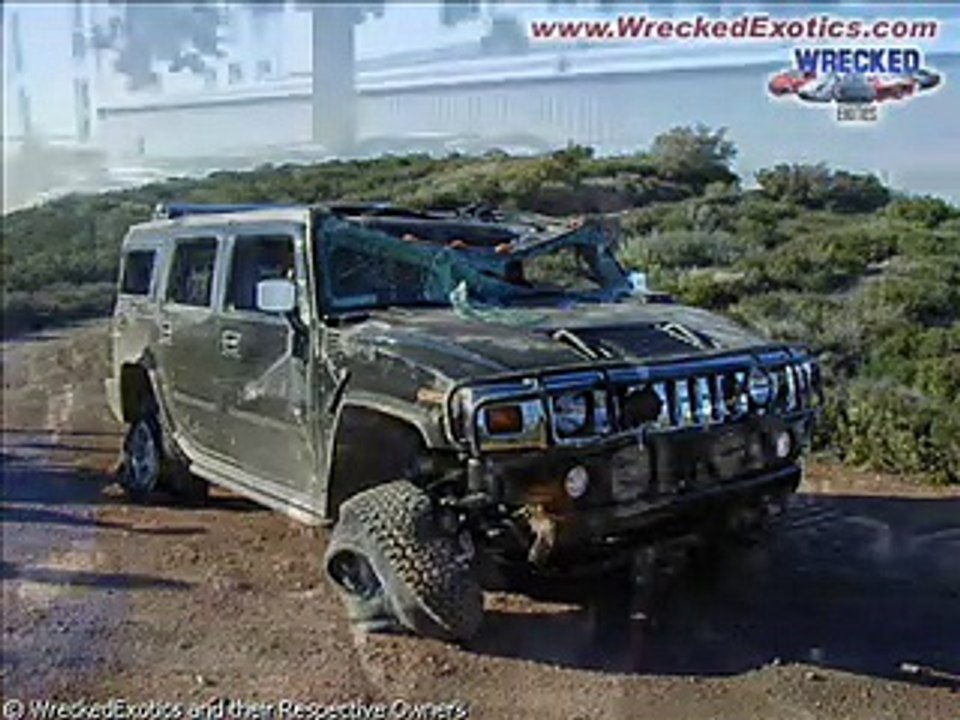 Wrecked exotics and bad crashes