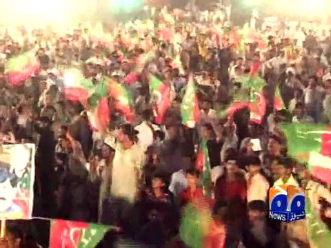 Imran Khan in Hafizabad-Geo Reports-05 Sep 2015