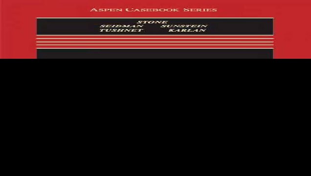 Constitutional Law Seventh Edition Aspen Casebooks