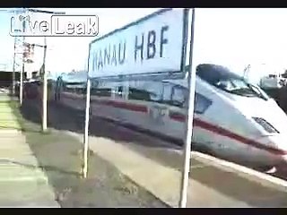 Extreme EPIC train surfer ICE train 330km/h