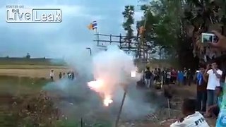 Thai fireworks ala Rube Goldberg