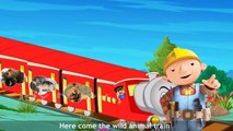 The Wolf Animals Train English Rhymes With Action | Animals Train Kids Learning Rhymes For Babies