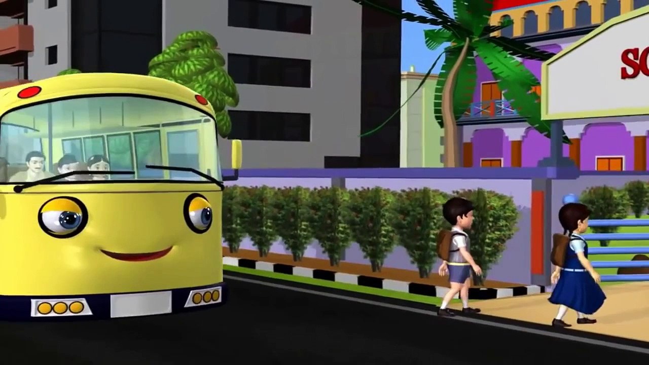 Here We Go Round The Mulberry Bush - Animation Nursery Rhymes for Children