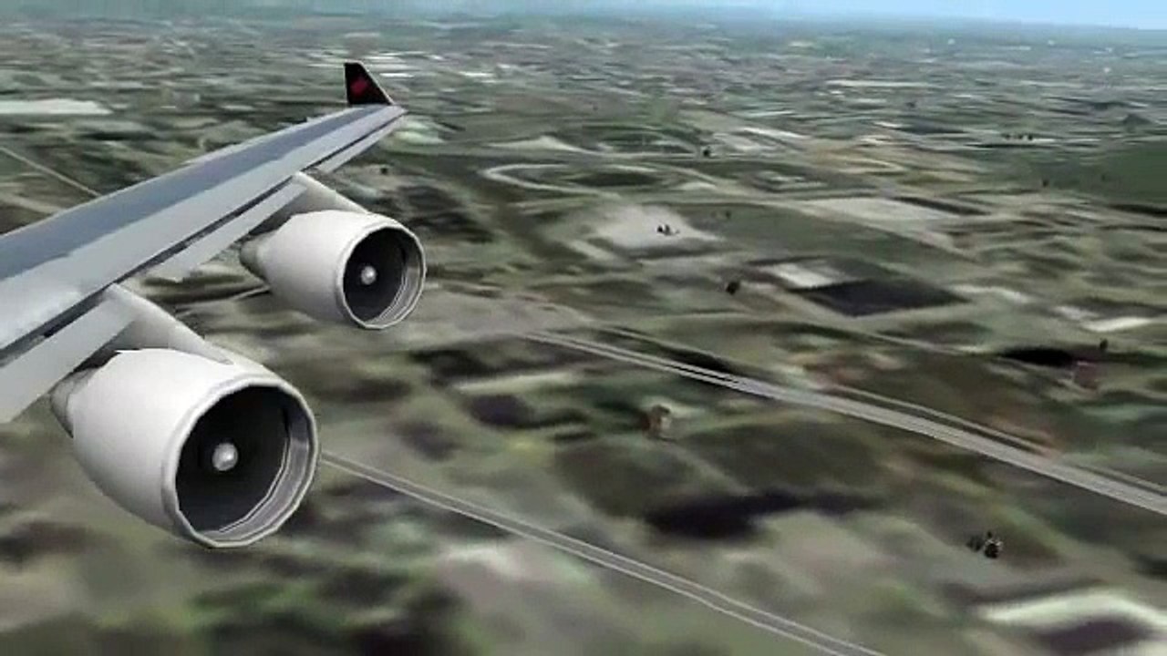 X-Plane - Air Canada Boeing 747-400 Landing KPHL