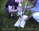 Exploding water rocket