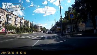 Driver knocks down Pedestrian, fight ensues!