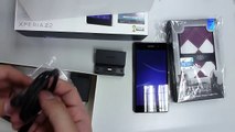 Unboxing of Sony Xperia Z2 w/ the TETDED leather case / Troyes (Ophion: Purple 01)