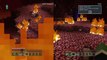Minecraft: PlayStation4 My brother's skeleton mob heads turn into zombie mob heads