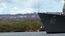 USS Chancellorsville (CG 62) Leaving Pearl Harbor - Hawaii