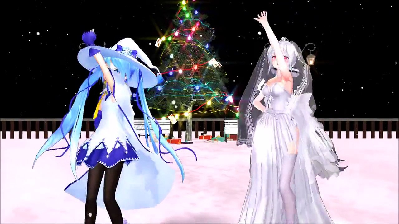 [MMD HD]好き!雪!本気マジック　初音ミク（雪ミク）　弱音ハク