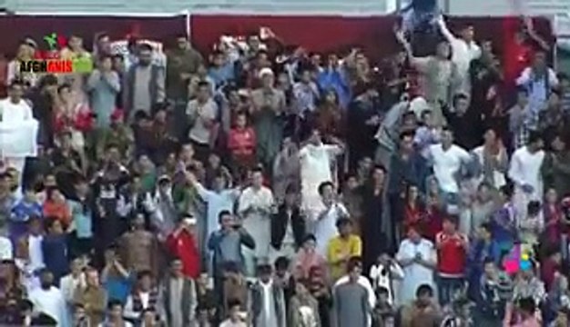 Female Singer Performs at Afghan Football Premier League Young Crowd Bursts in Excitement